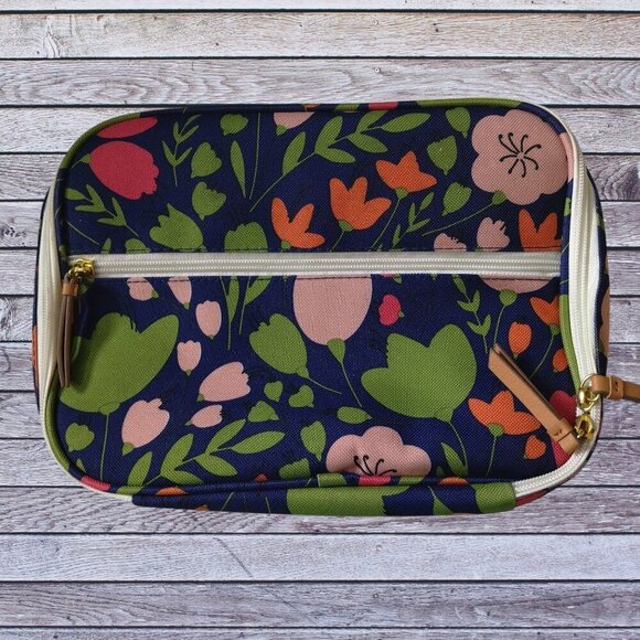 BOON SUPPLY Floral Insulated Lunch Bag Cooler With Handle Zip Around - Picture 1 of 5